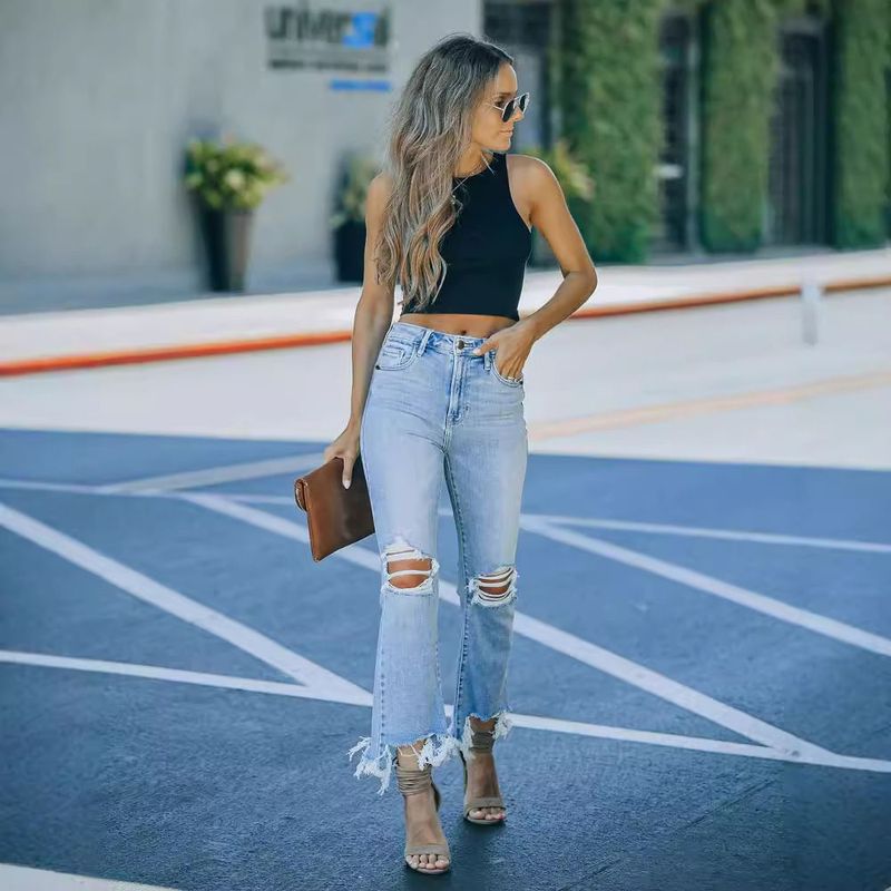 Sexy Q Elásticos Moda Jeans