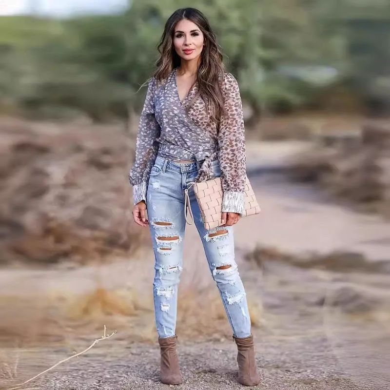 Sexy Q Elásticos Moda Jeans