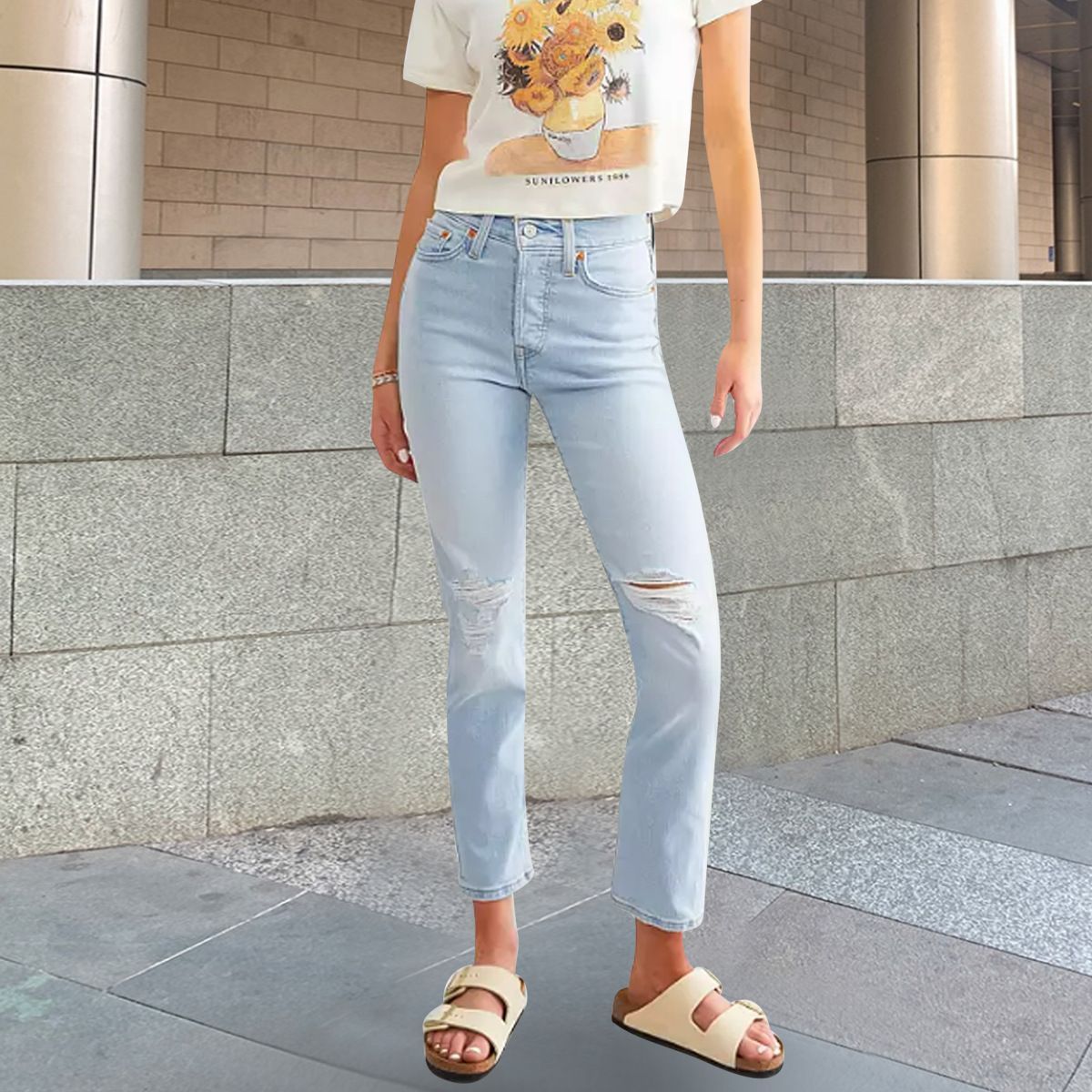 Sexy Q Moda Elásticos Jeans