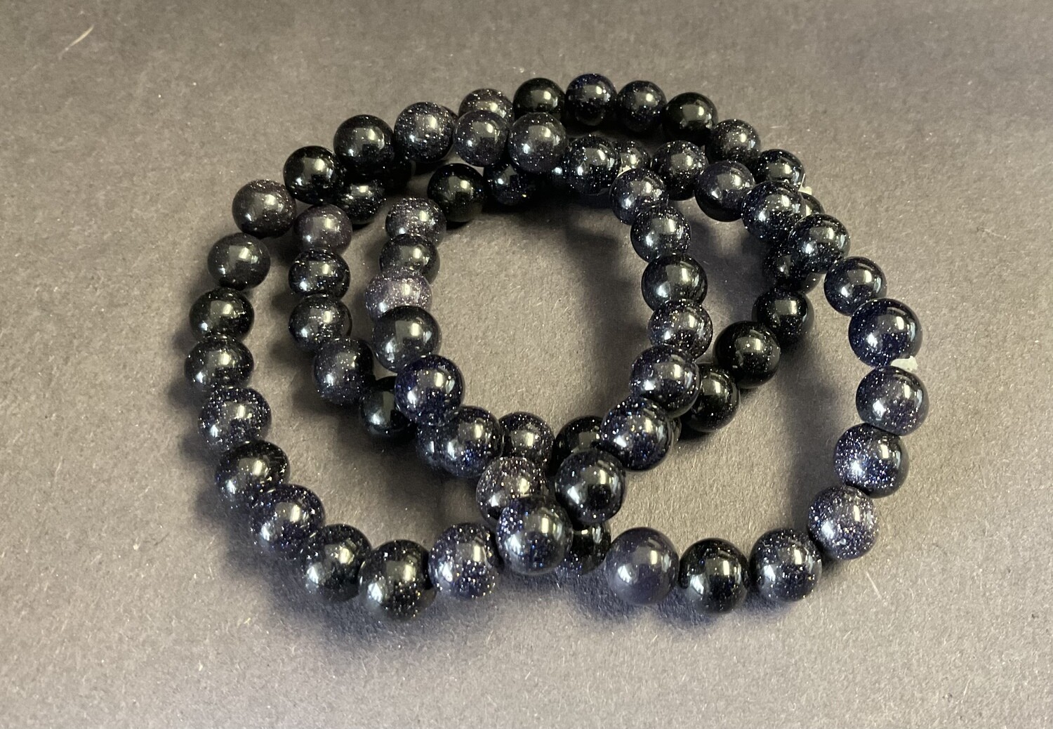 Blue Goldstone 8mm