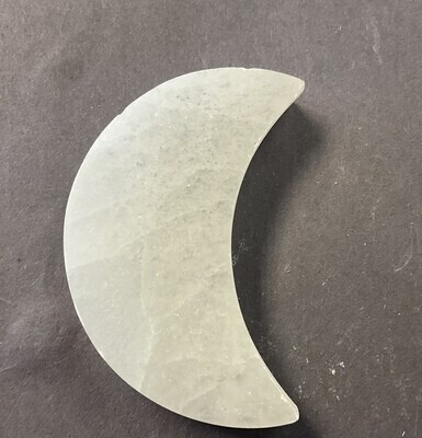Selenite Moon Charging plate