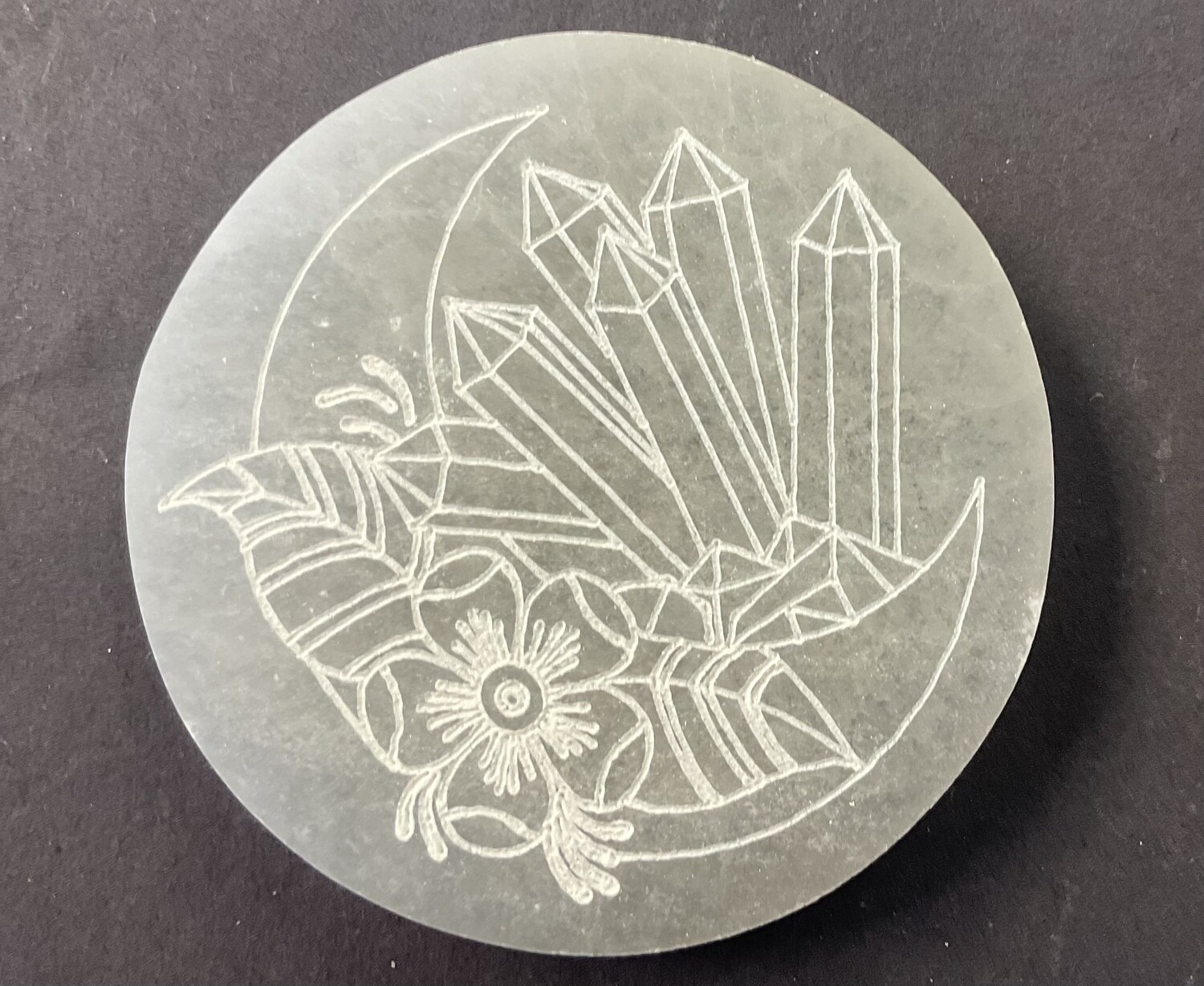 Selenite Charging Plate Circle