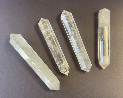 Clear Quartz Double Pointed/ 4-5" Avg
