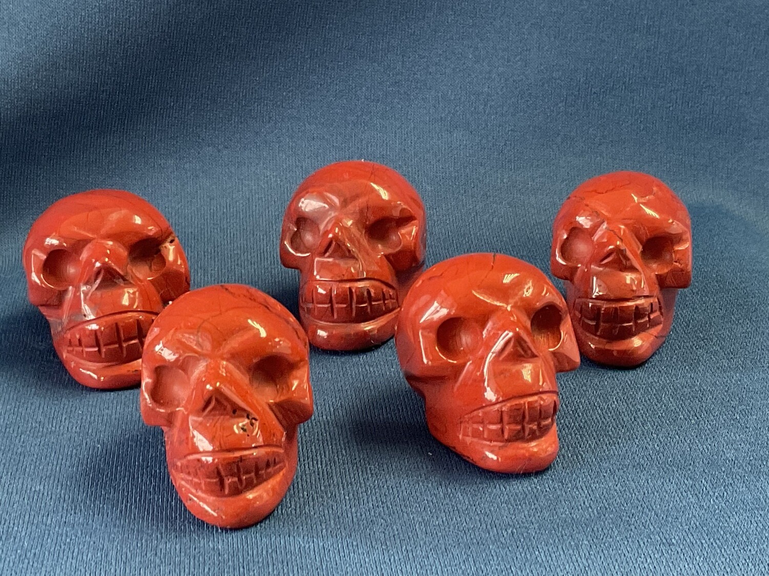 Red Jasper Skulls