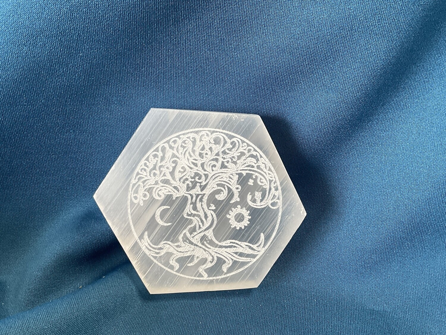 Selenite Charging Plate Tree of Life