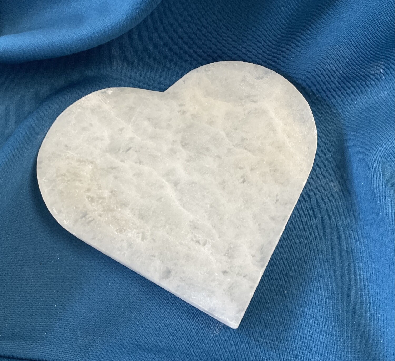 Selenite Charging Plate Heart