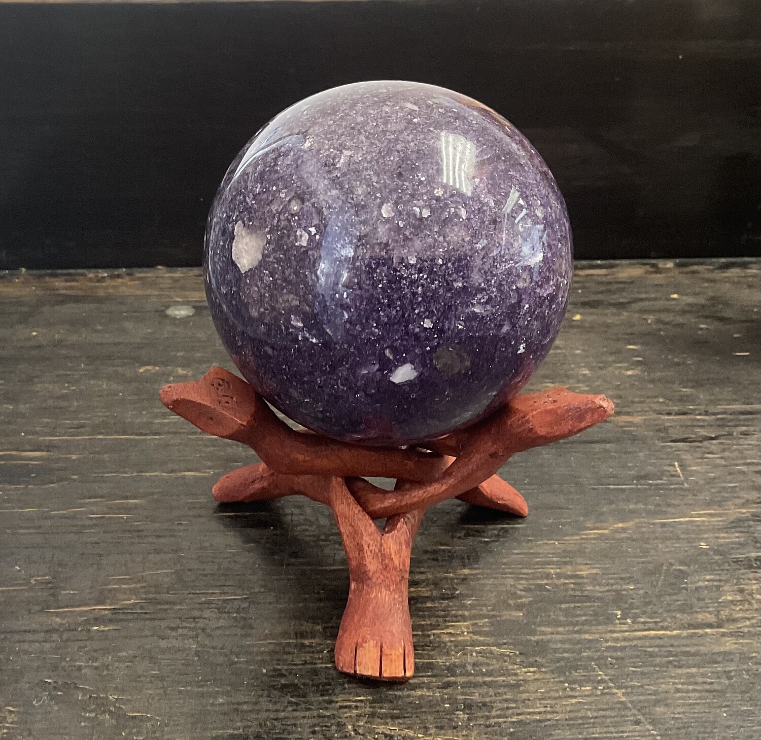 Lepidolite Sphere 3