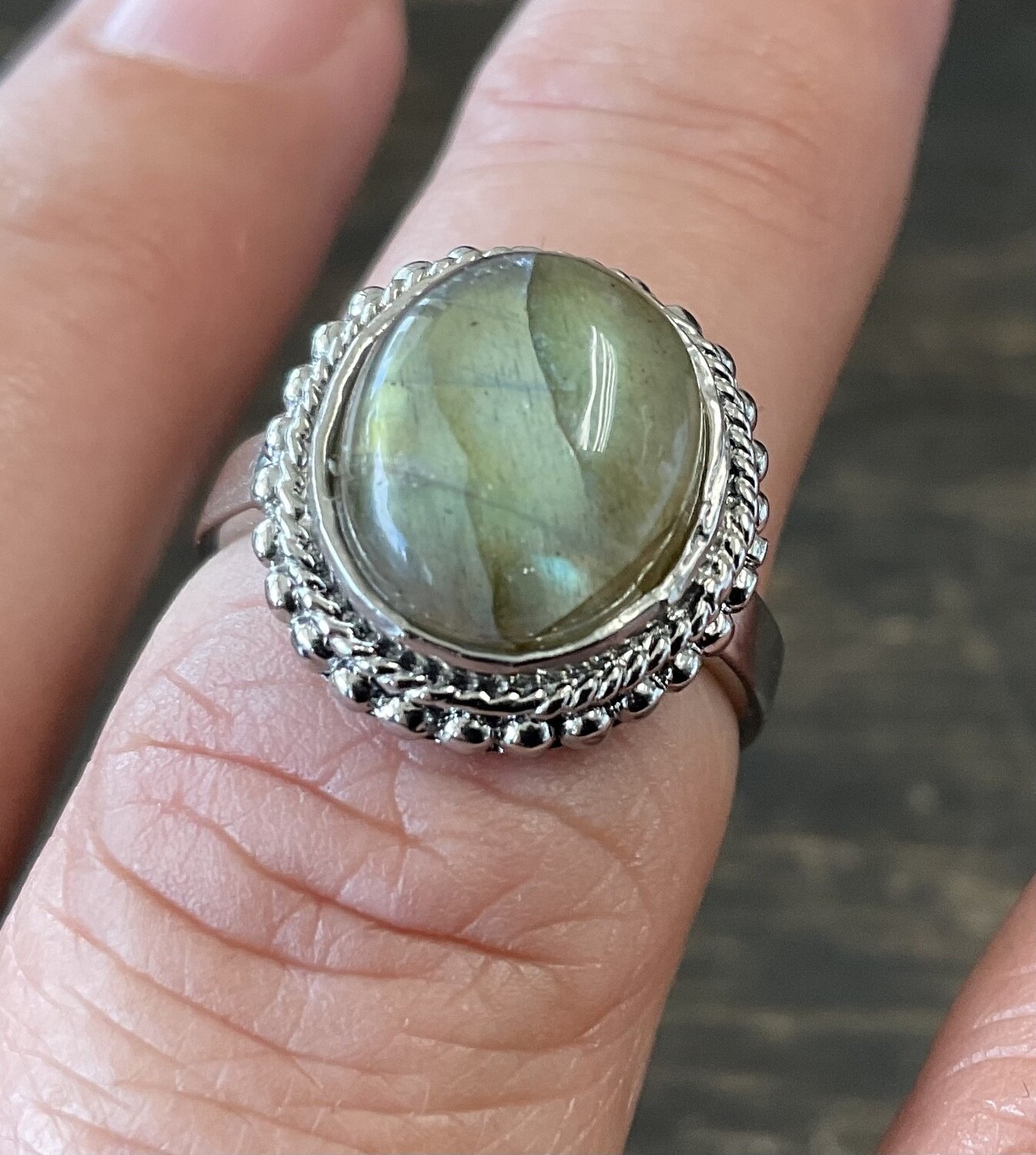 labradorite Ring Size 6