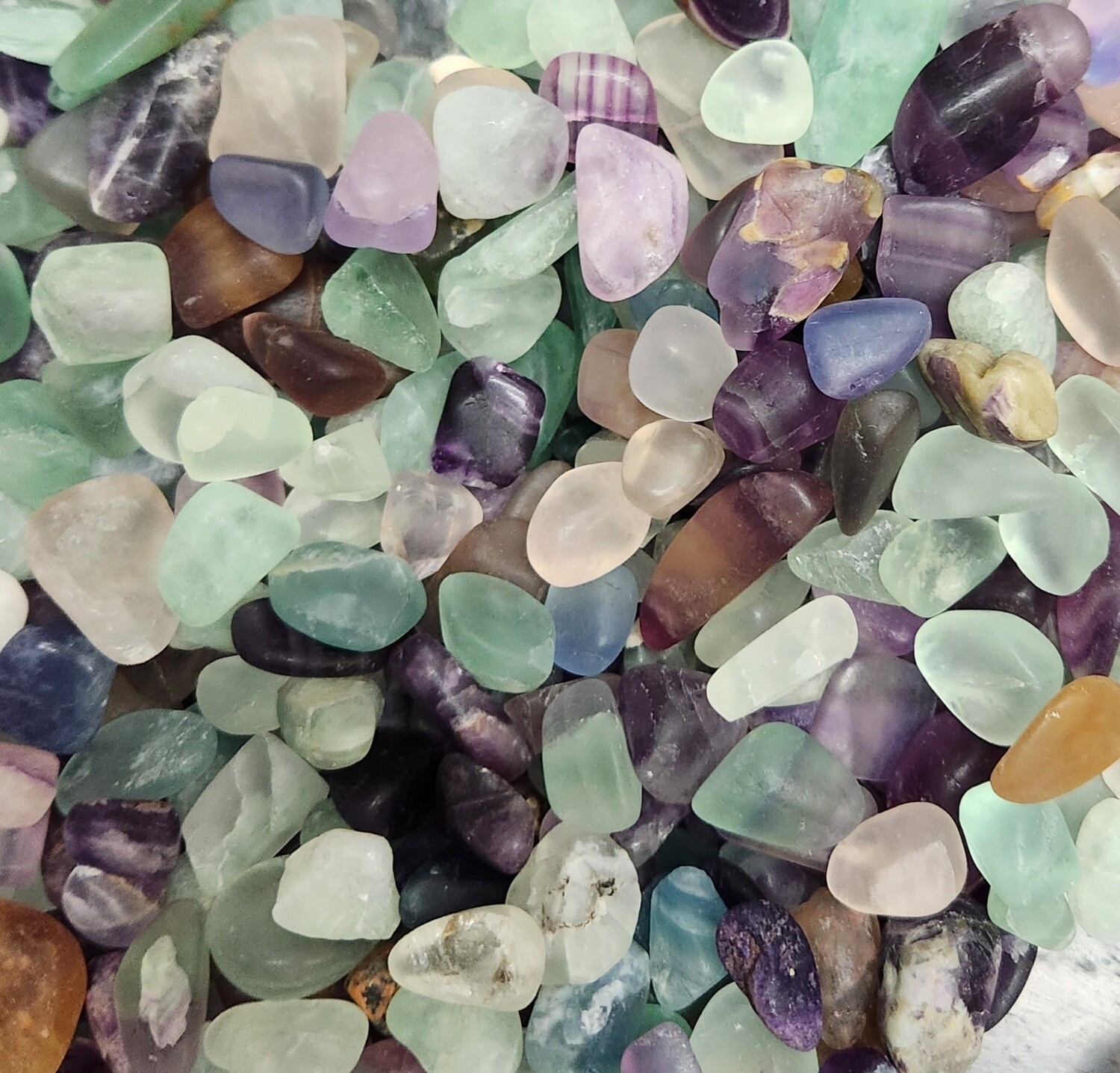 Rainbow Fluorite Chips