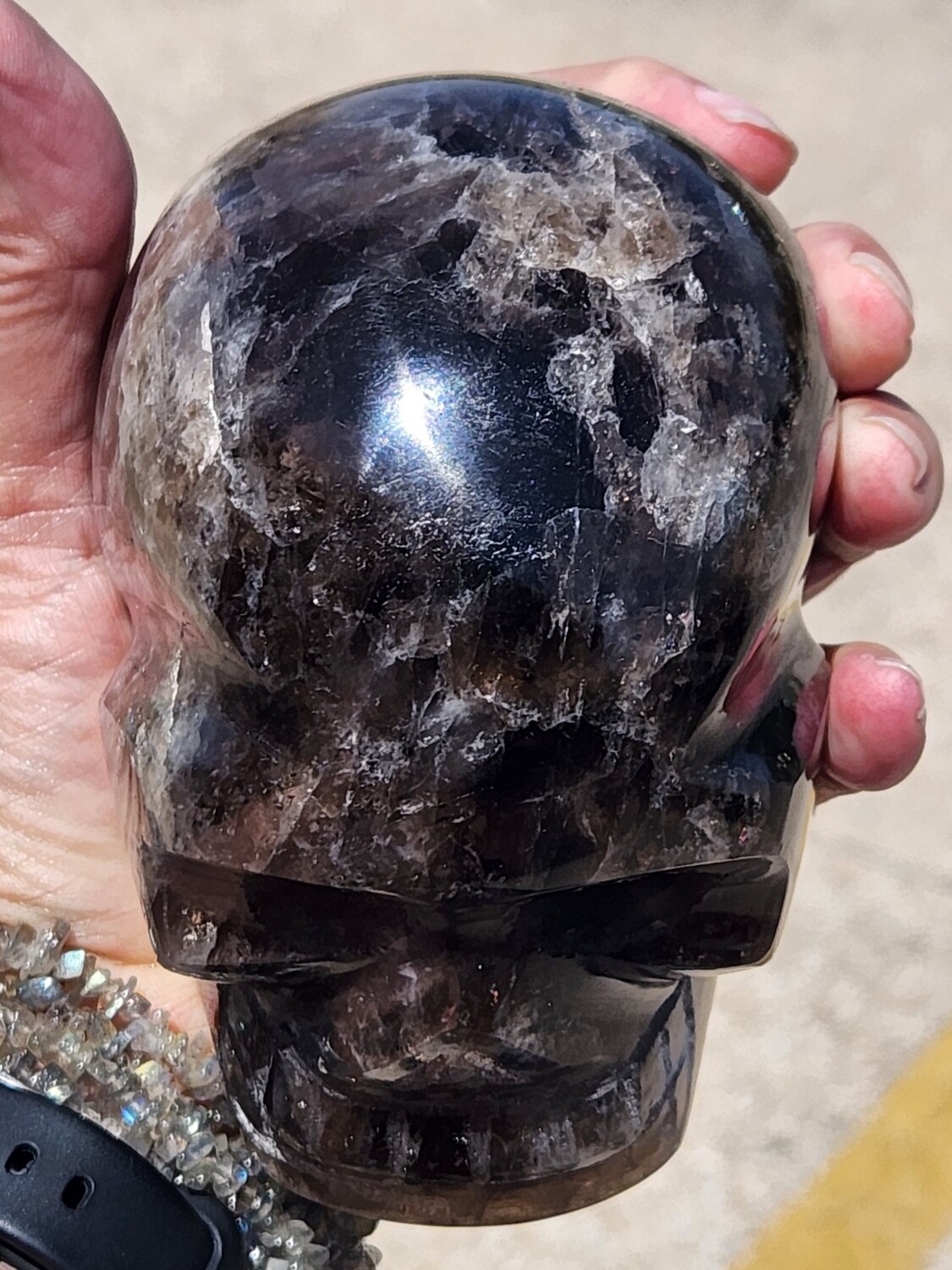 Smokey Quartz Skulls