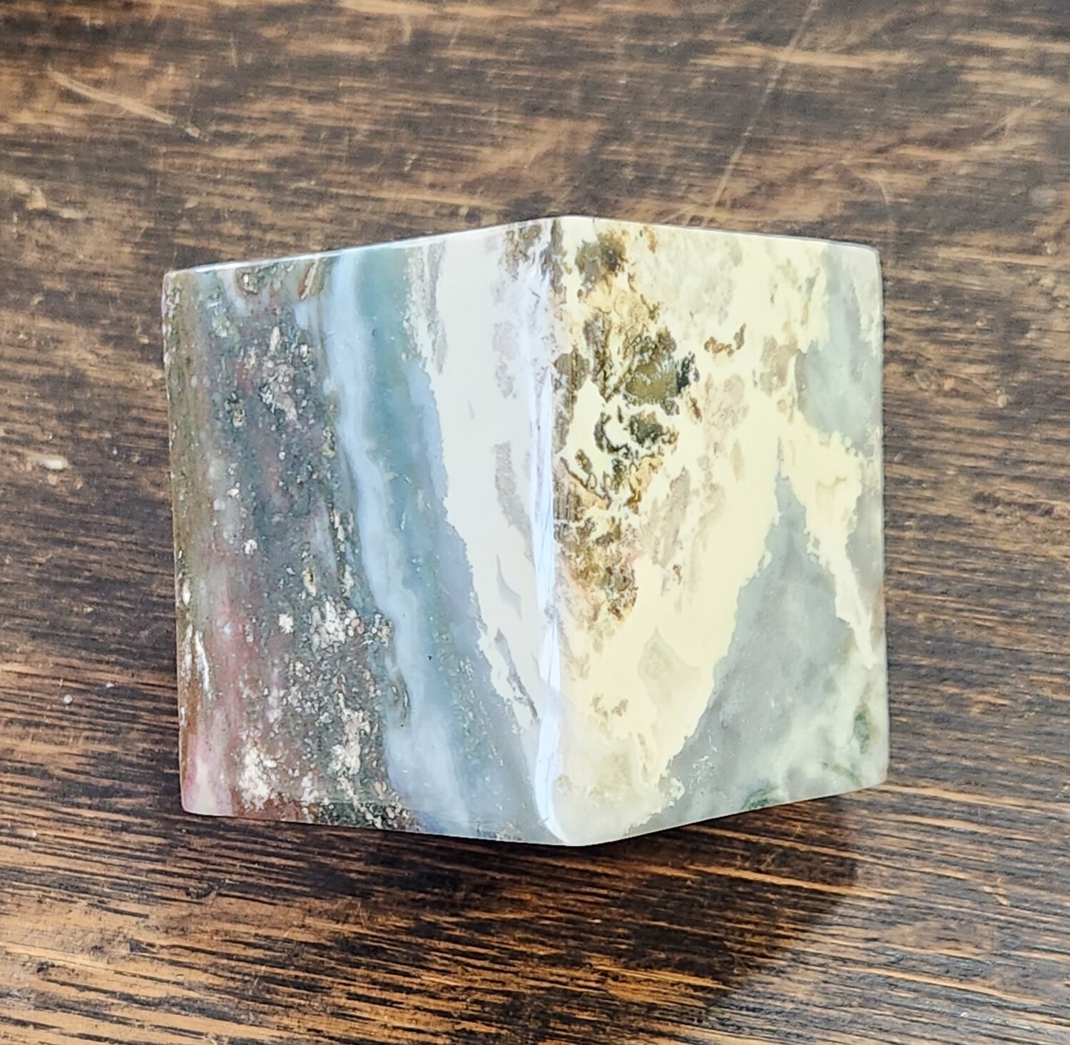Ocean Jasper II Cube