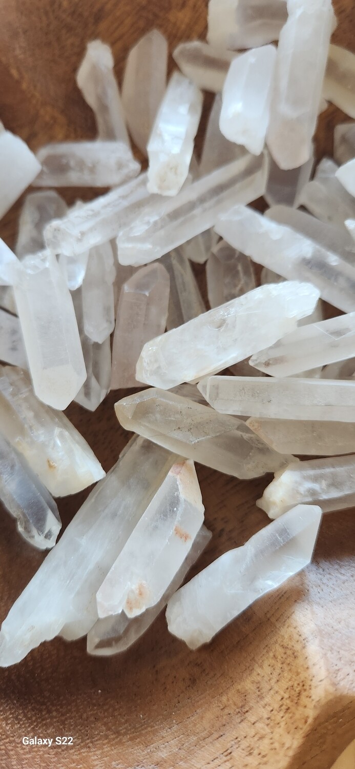Clear Quartz Points Tumbles