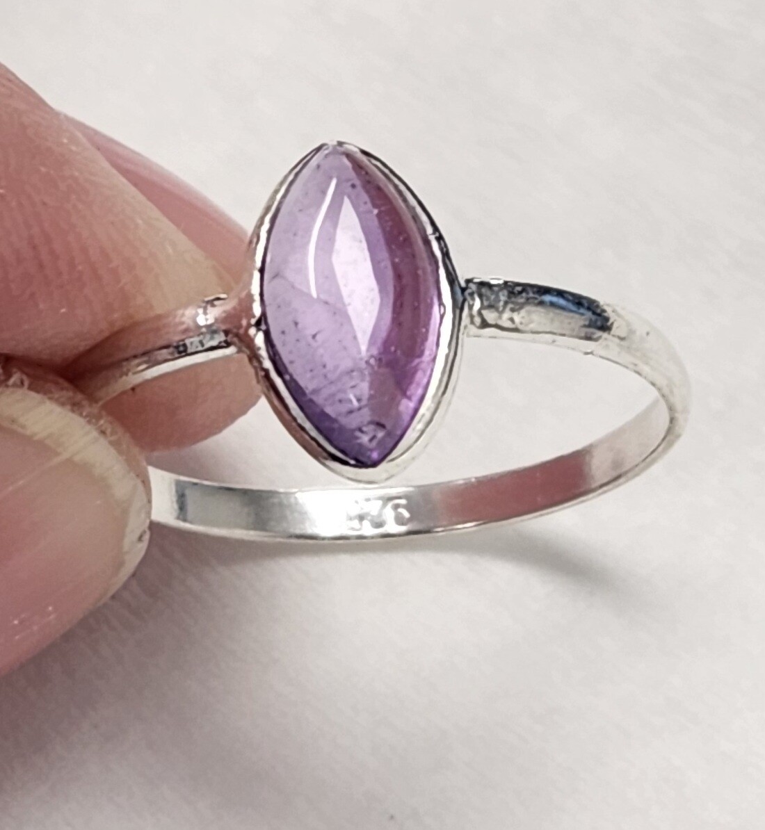 Amethyst Sterling Silver Ring - 10