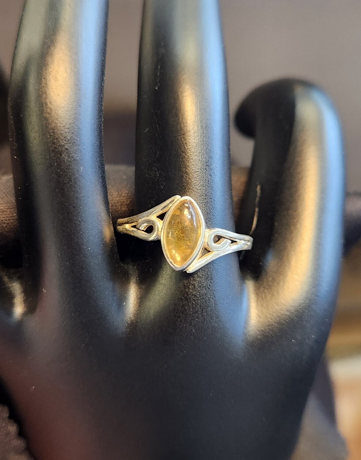 CITRINE RING WAVE  - 9
