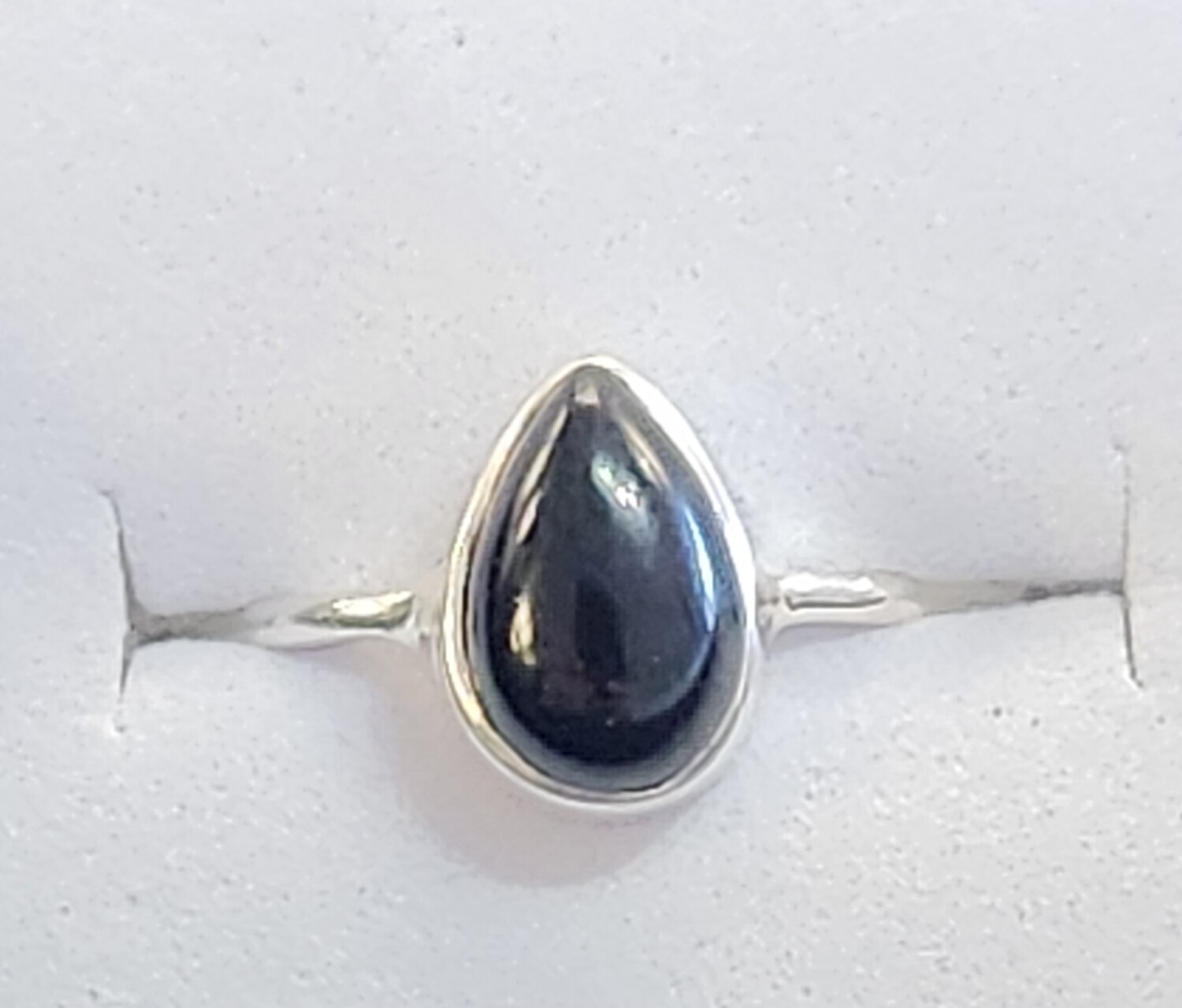 BLACK ONYX STERLING SILVER TEARDROP 6