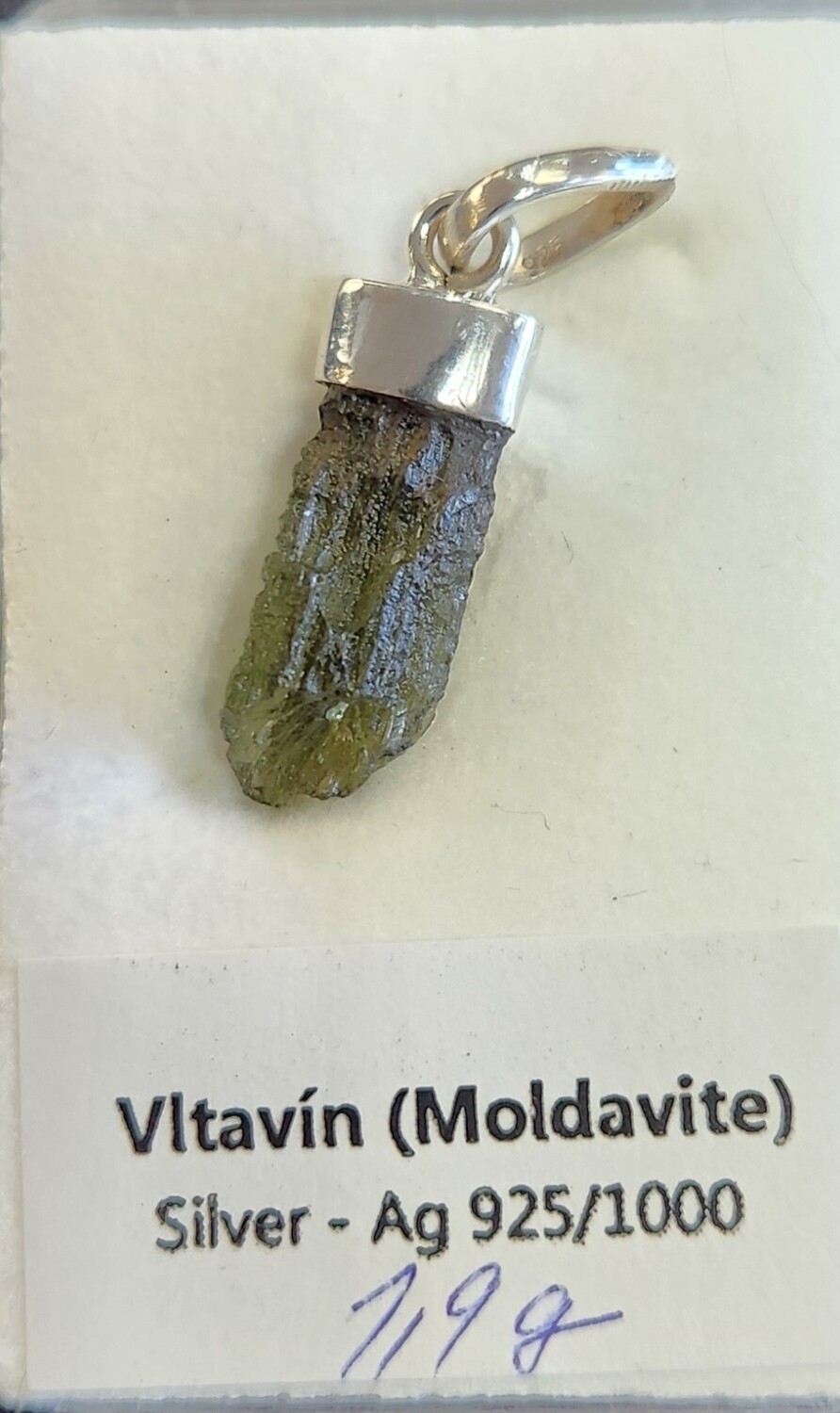 Moldavite / Sterling Silver II