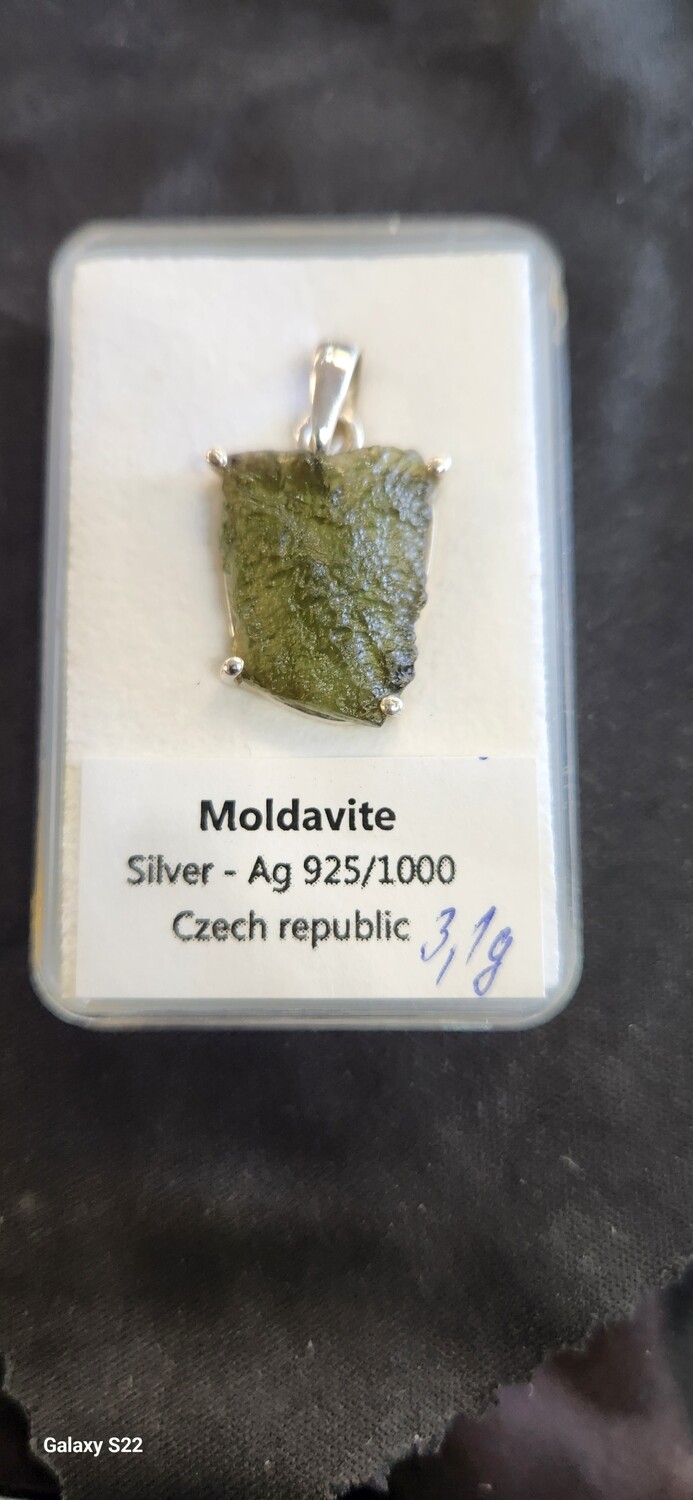 Moldavite / Sterling Silver