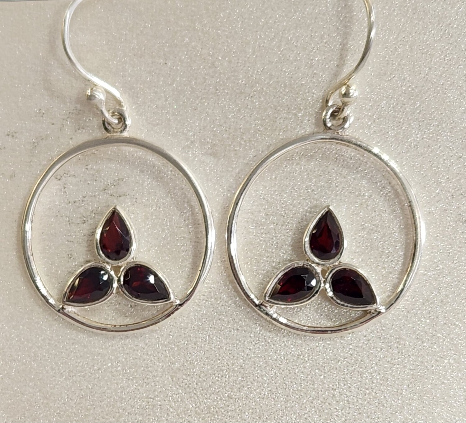 Garnet Sterling Silver