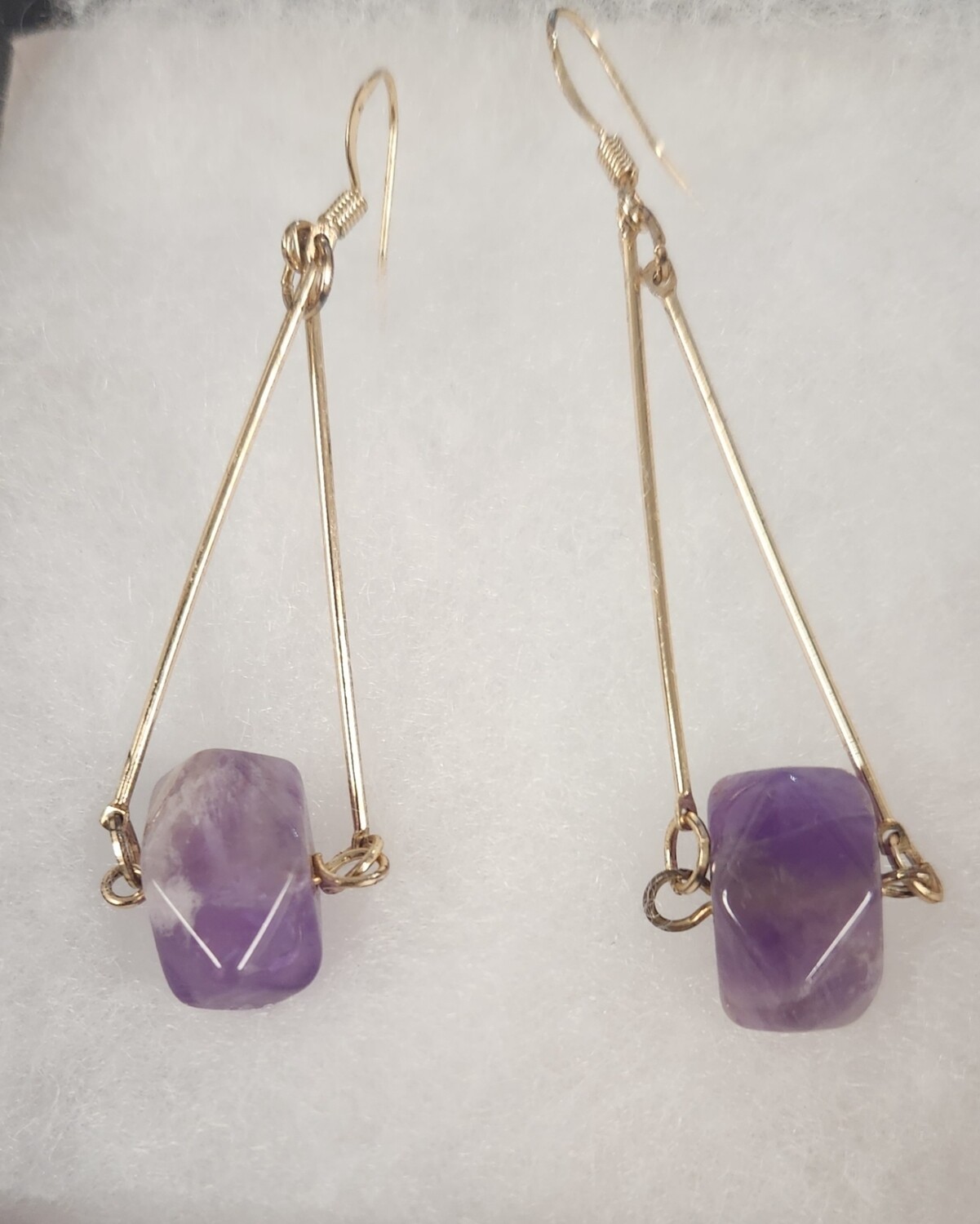 Amethyst gold tone