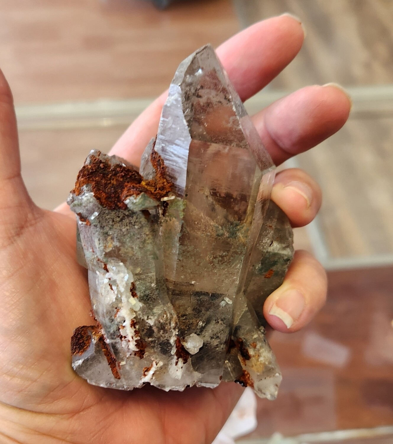 Himalayan Quartz  II Smokey Iron