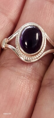 Amethyst Sterling Silver Oval