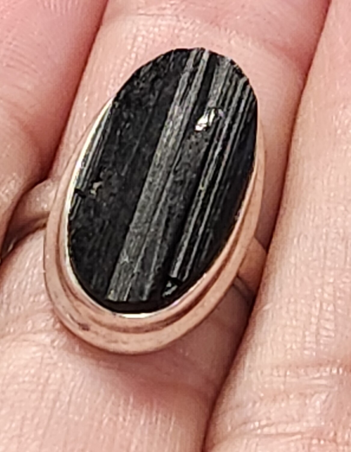 Black Tourmaline Sterling 6