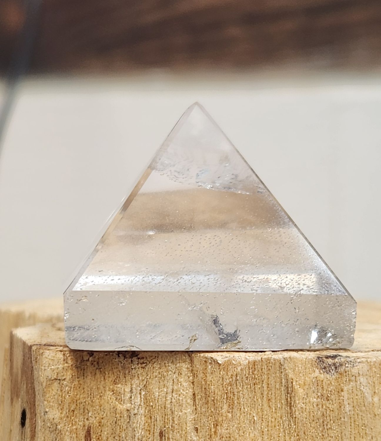 Clear Quartz Pyramid sm
