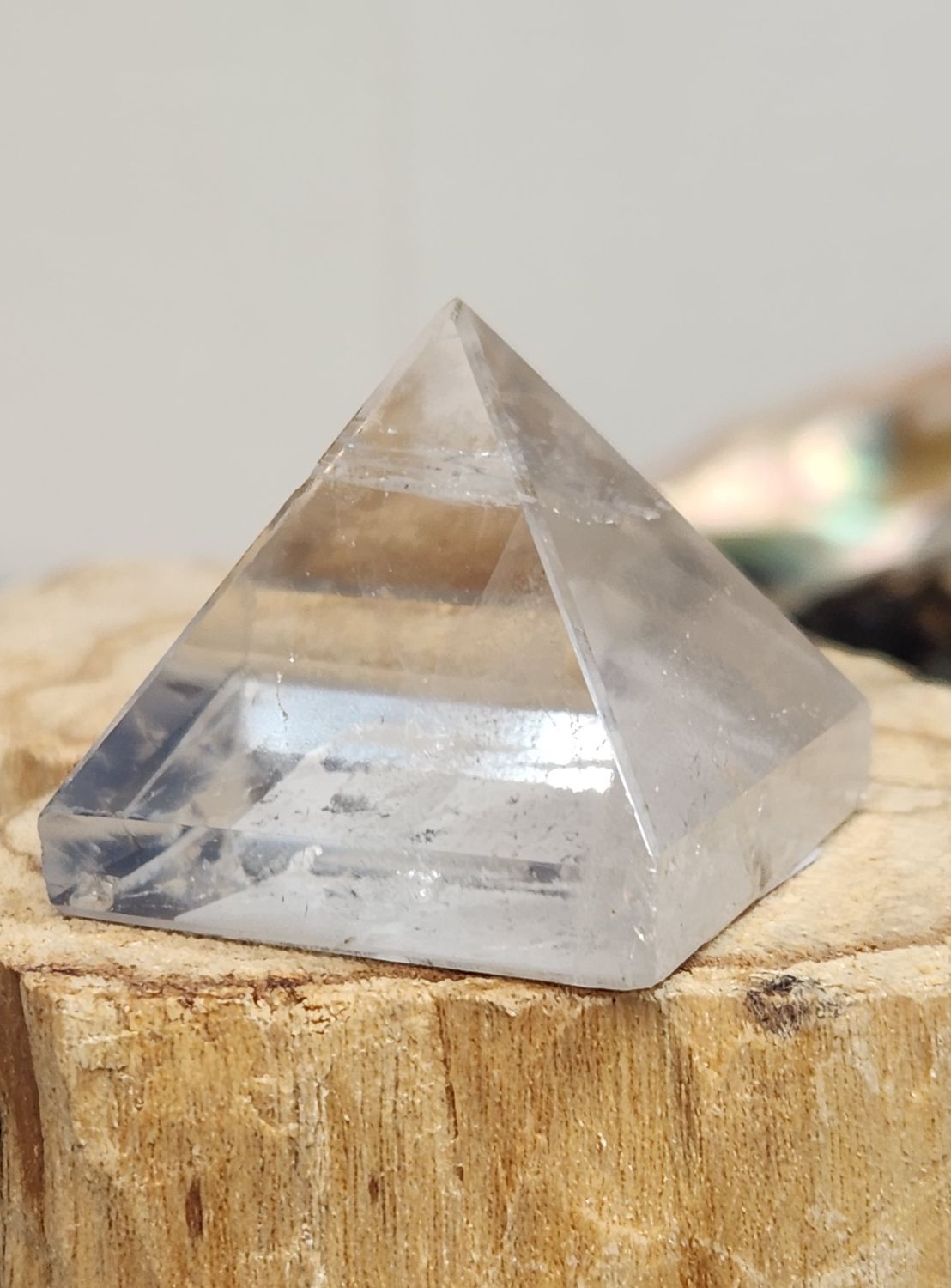 Clear Quartz Pyramid sm