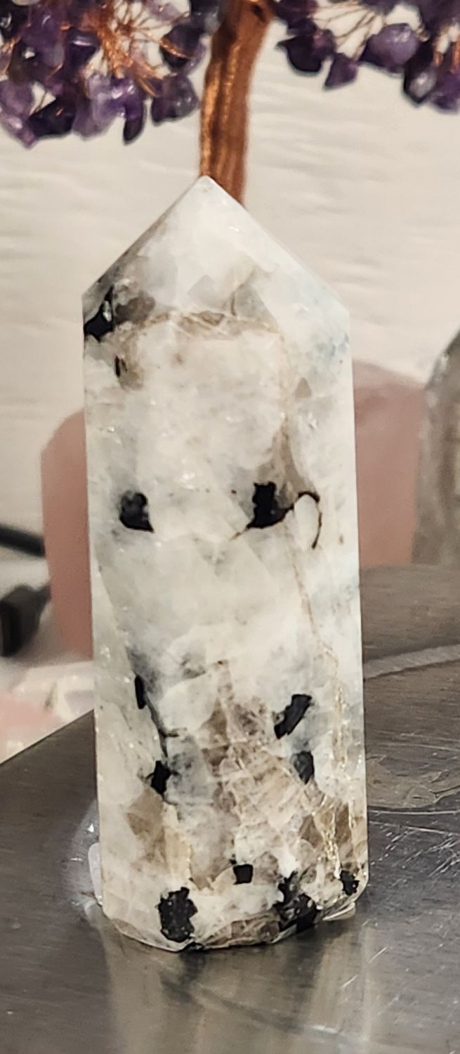 Rainbow Moonstone / Black Tourmaline IV