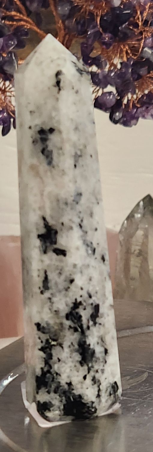 Rainbow Moonstone / Black Tourmaline V