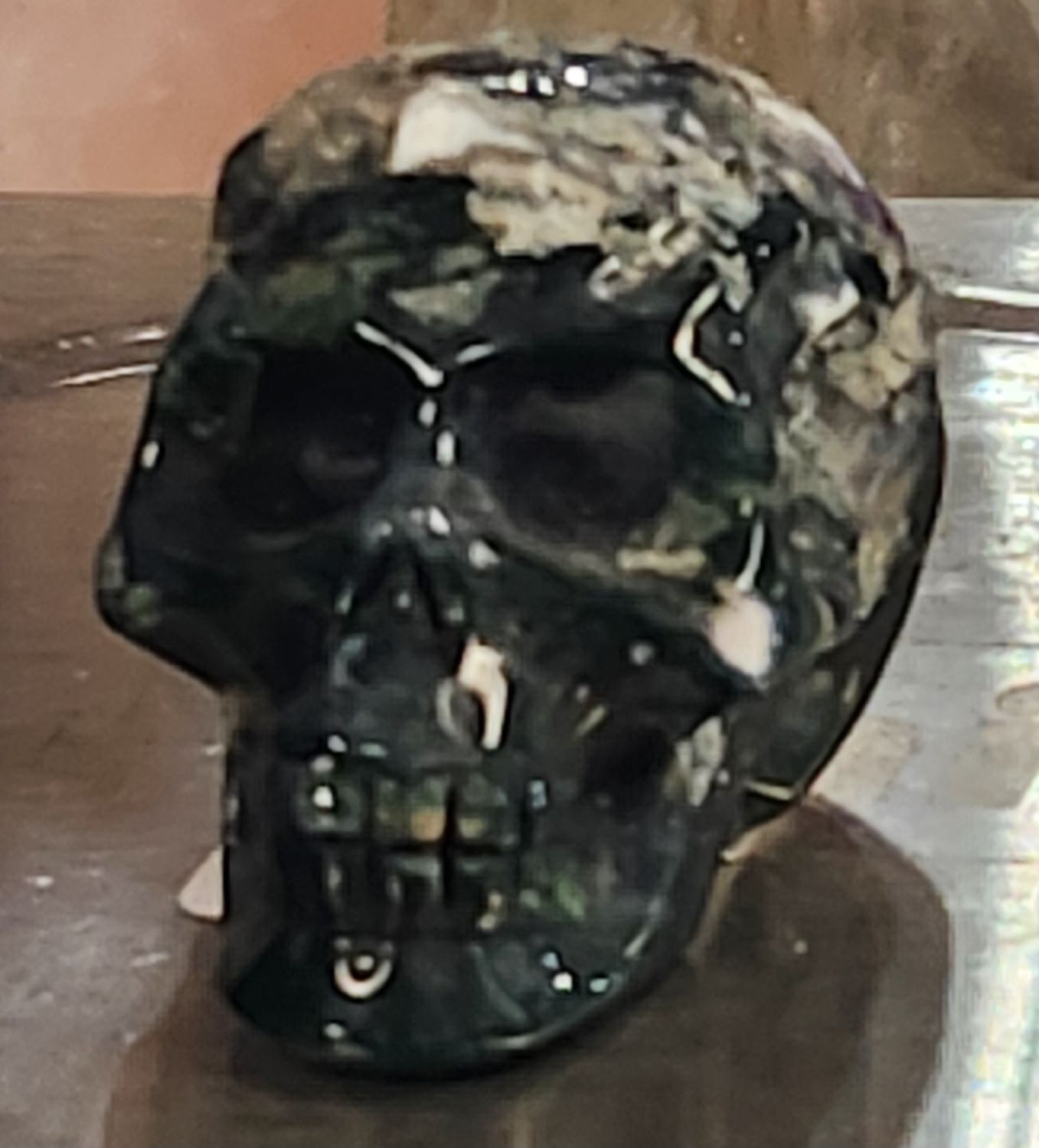 Moss Agate Skulls