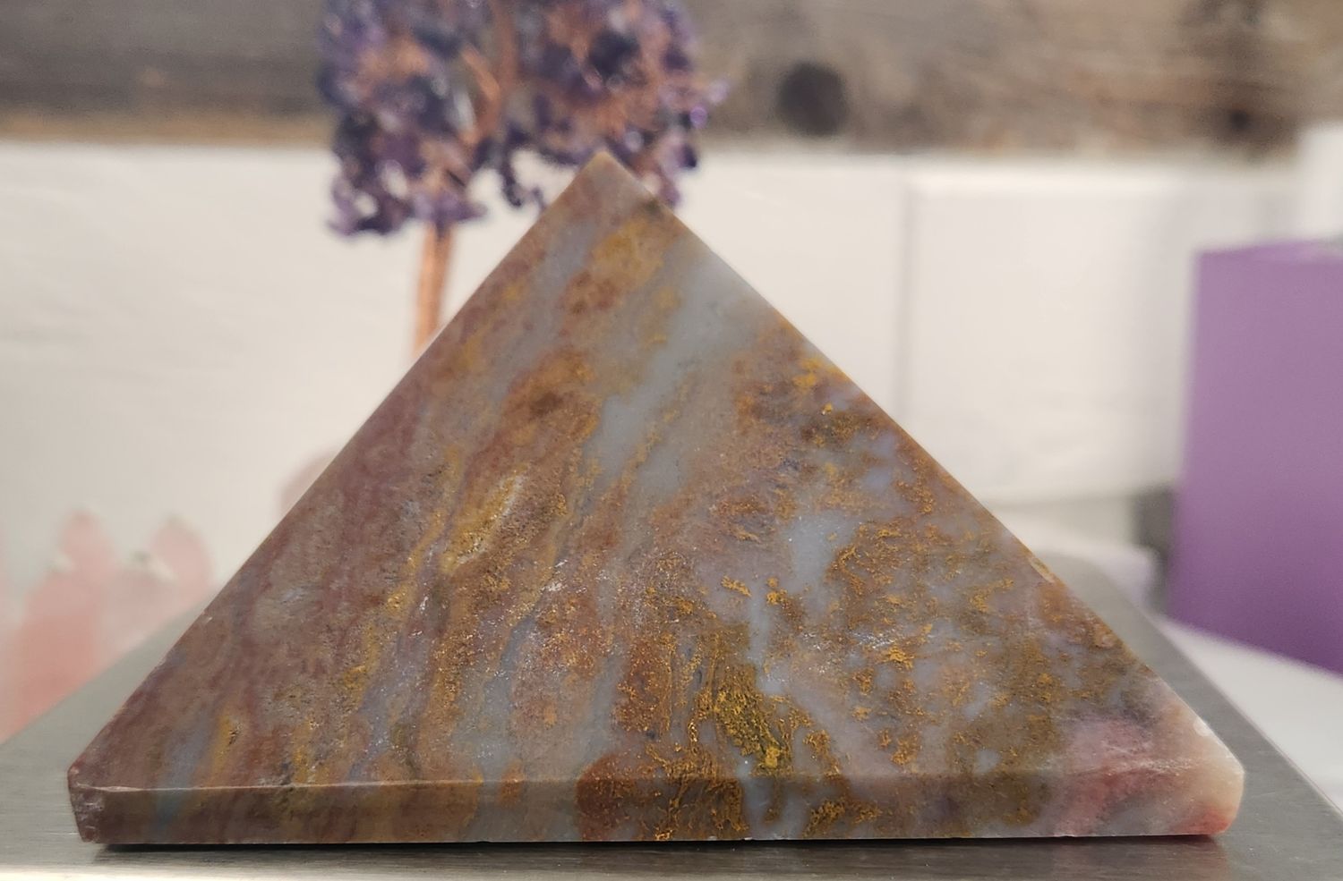 Ocean Jasper Pyramid