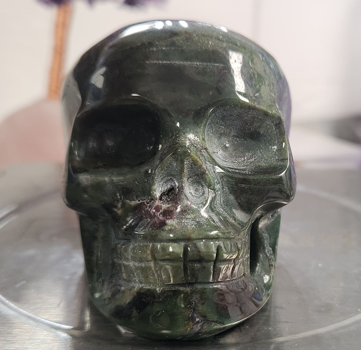 Ocean Jasper Skull