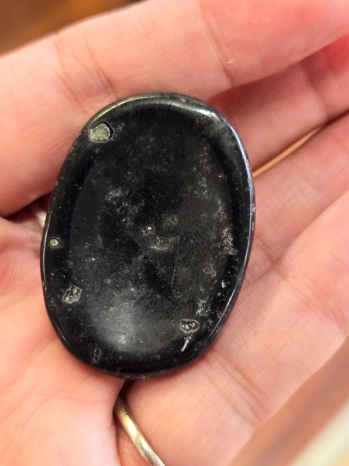 Black Tourmaline Worry Stone