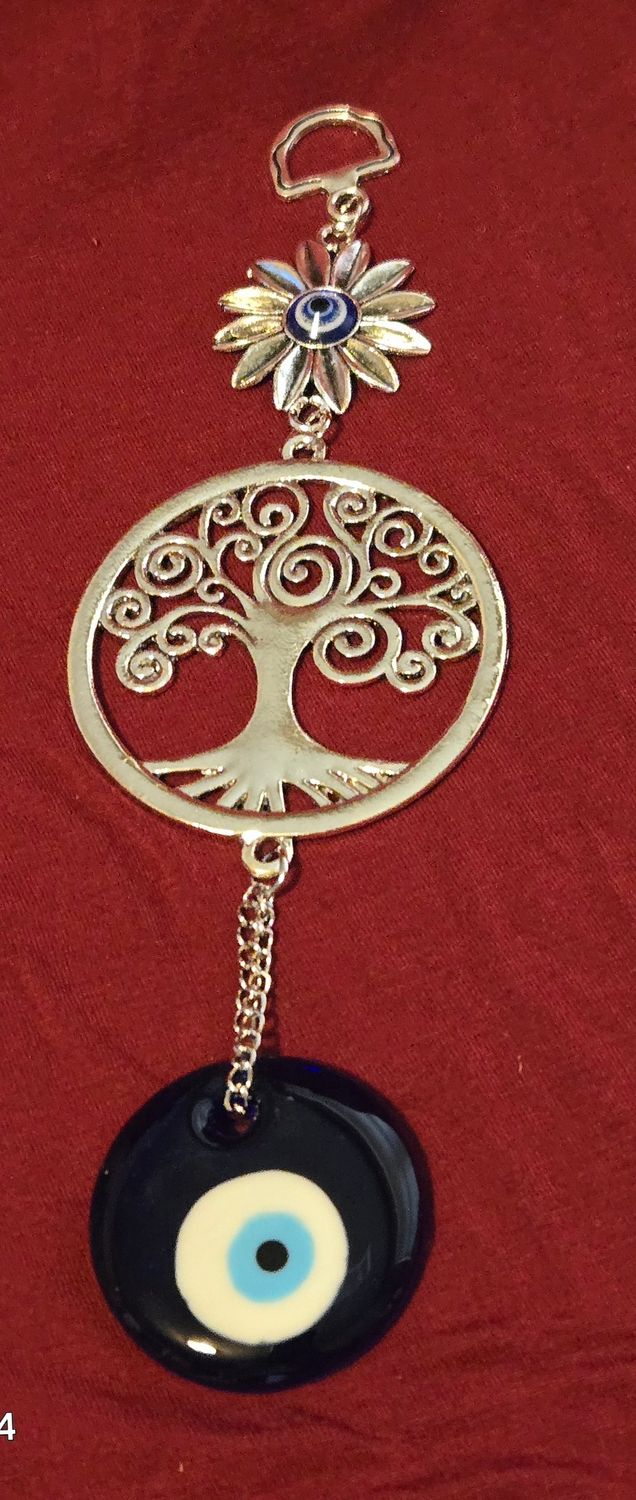 Blue Evil Eye Tree of life 