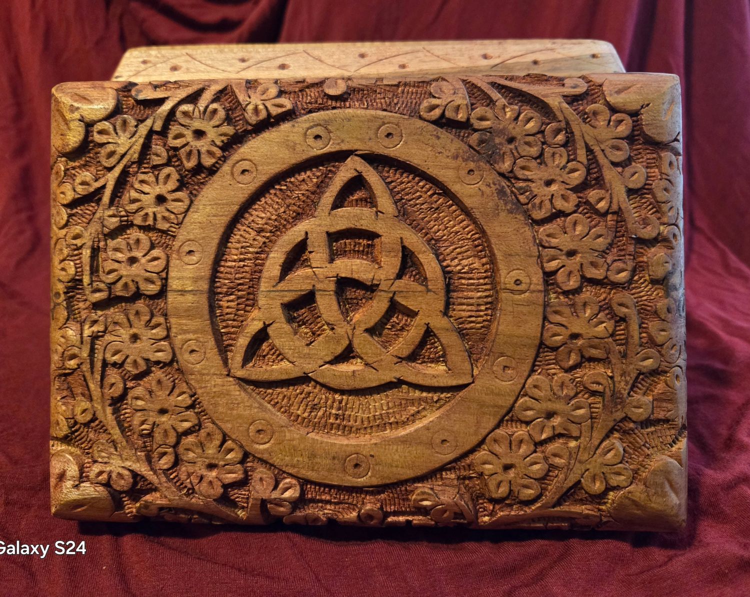 Triquetra Carved Wood