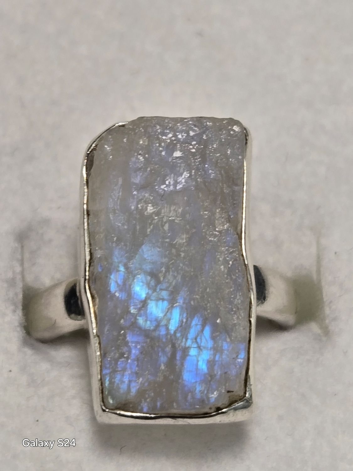 Moonstone Ring Sterling Silver 6