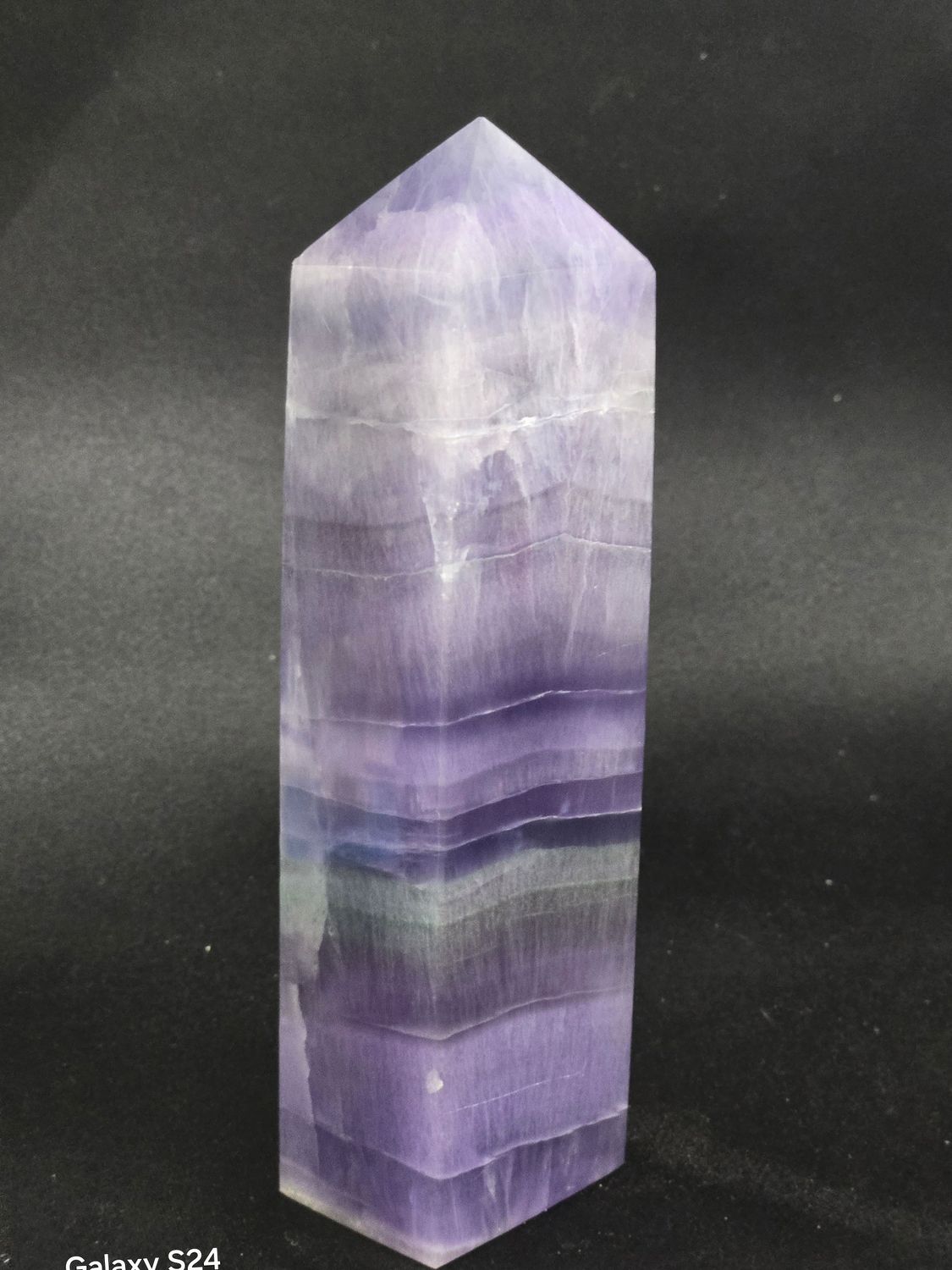 Fluorite Purple w Stripes