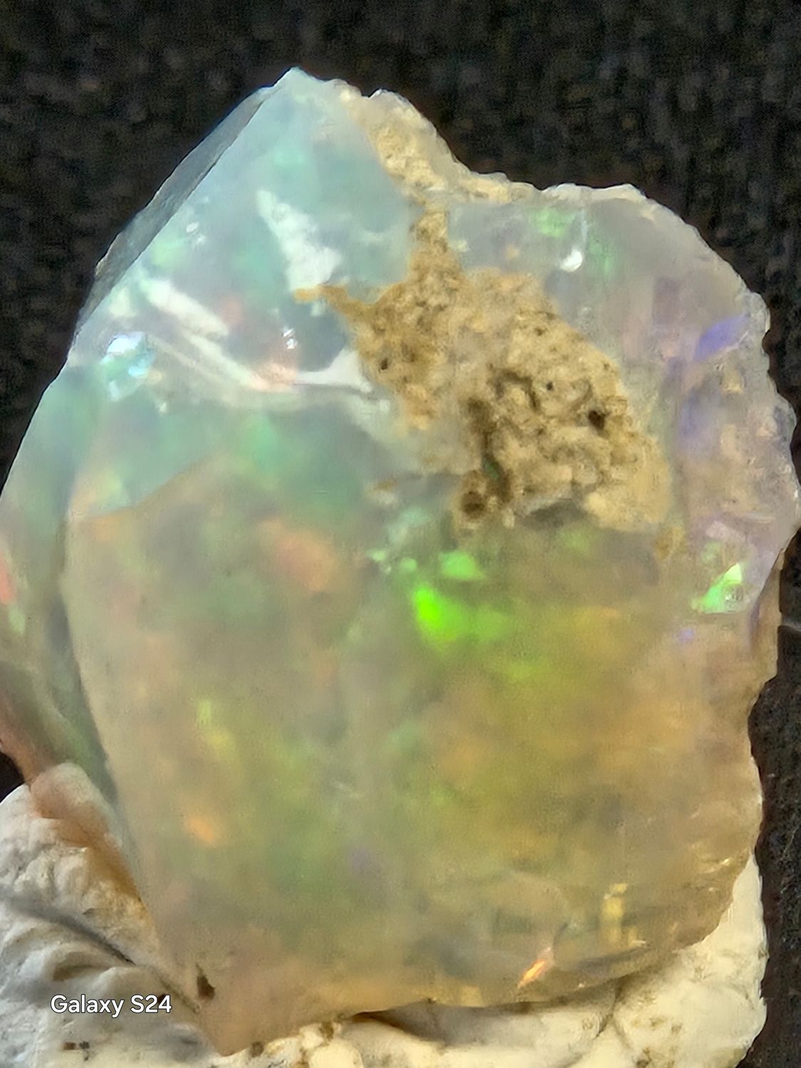 Opal on acrylic