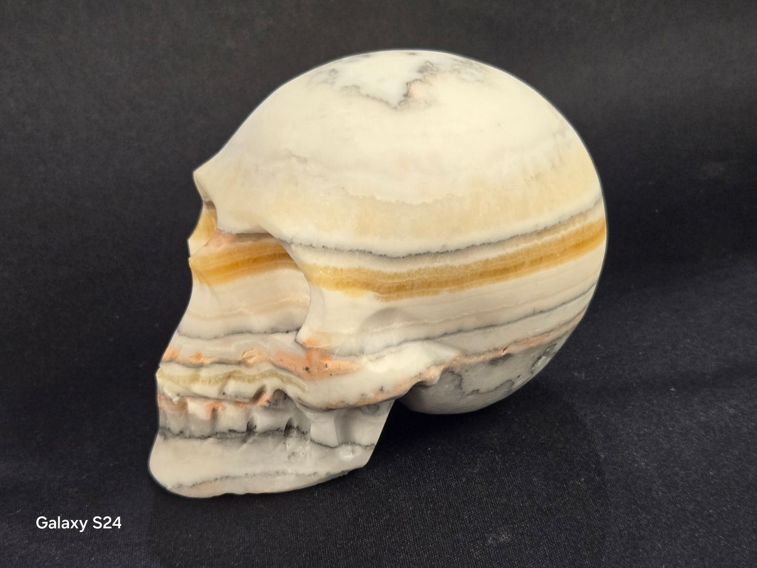 Banded Calcite Skull