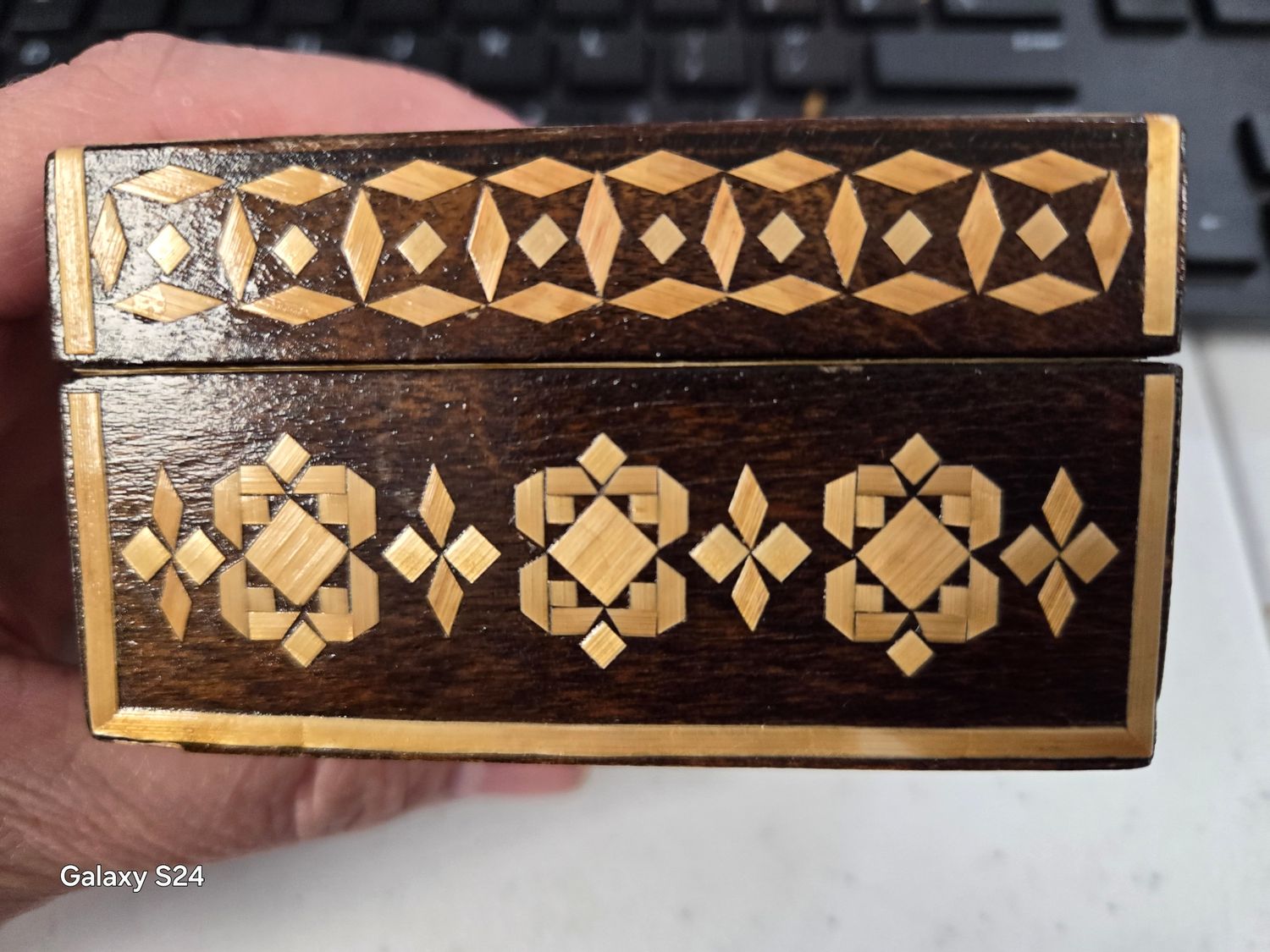 Vintage Inlaid Wooden Box