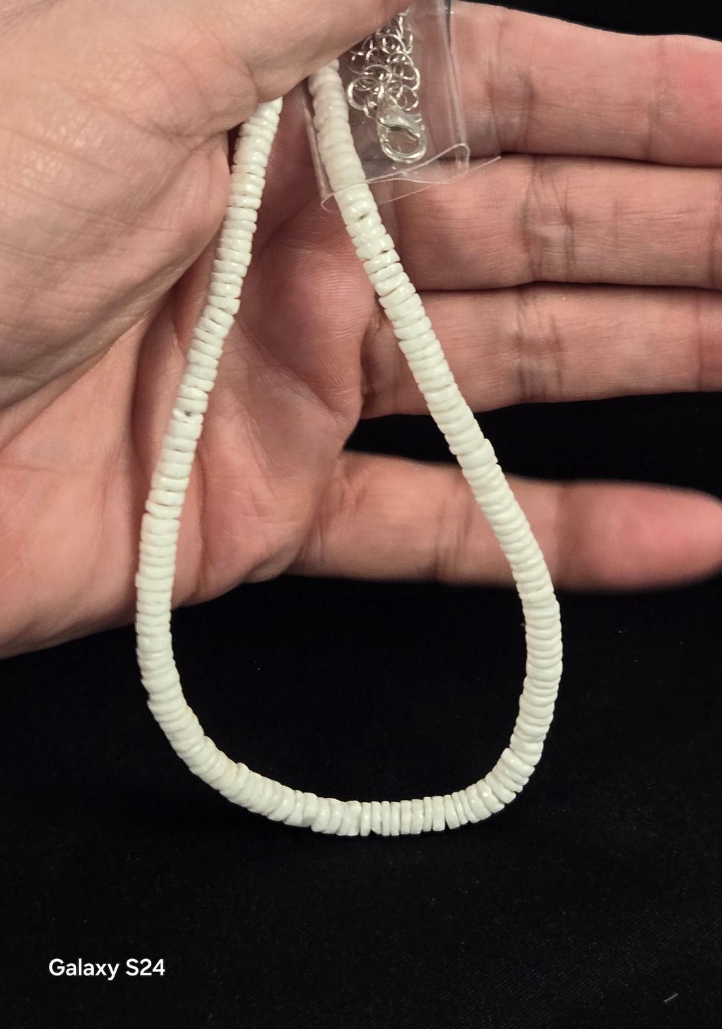 Round White Puka Shell 