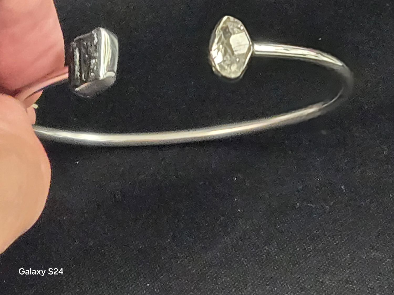 Black Tourm w/ Herk Diamond Sterling Silver