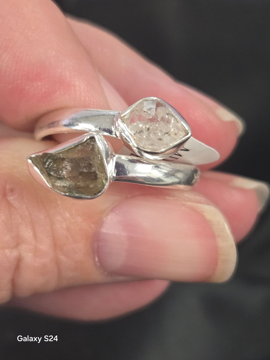 Moldavite / Herkimer R9