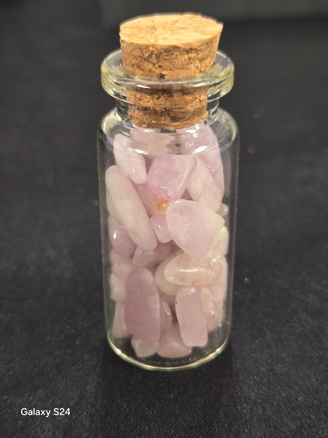 Kunzite in Bottle 