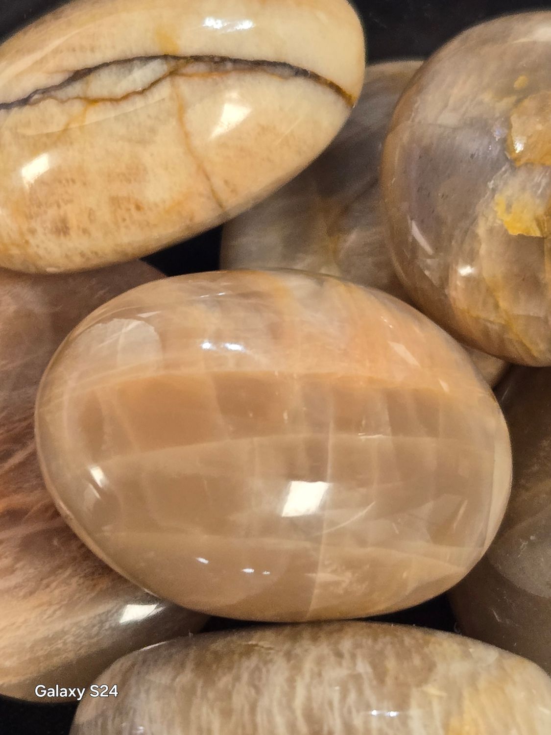 Peach Moonstone AAA Tumbles