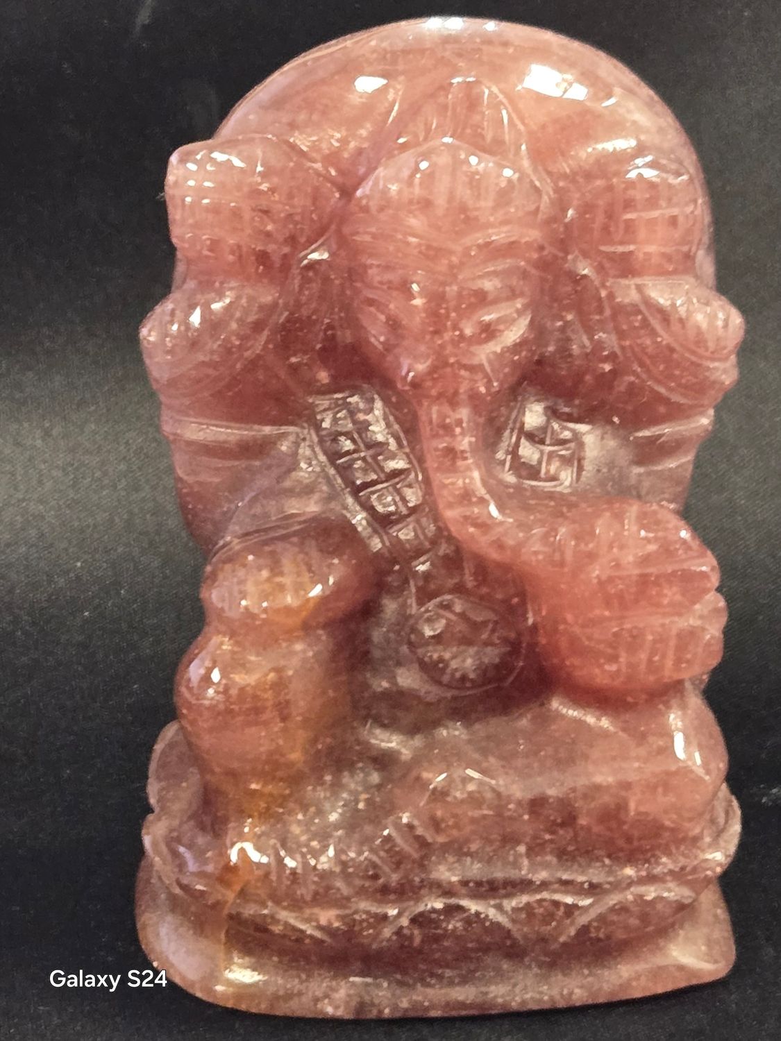Ganesha Strawberry Quartz