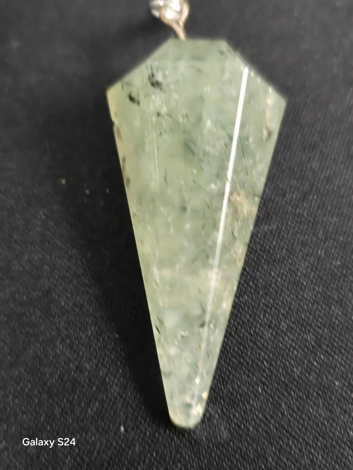 Gemstone Pendulums - Prehnite
