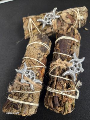 Black Sage Smudge Stick with Triple Moon Charm (4 in.)