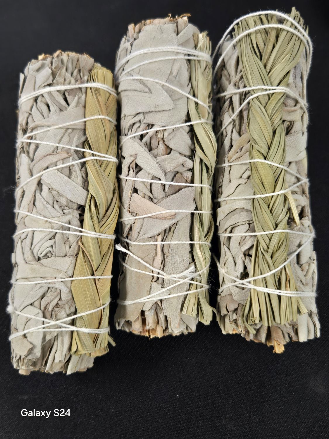 White Sage &amp; Sweetgrass Smudge Stick (4 in.)